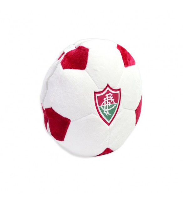 Almofada Bola Pelúcia - Fluminense 30 cm x 30 cm -produto licenciado
